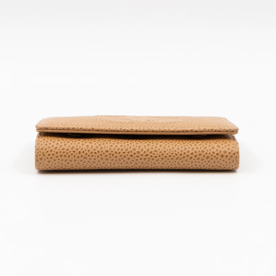 Timeless 6 Ring Key Case Camel Caviar
