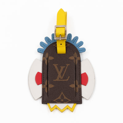 Tribal Mask Monogram Luggage Tag Limited Edition