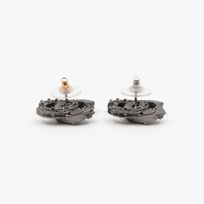CC Crystal Earrings Ruthenium Black