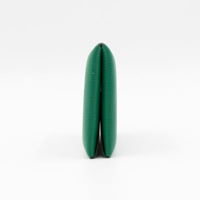 Calvi Card Holder Green Leather