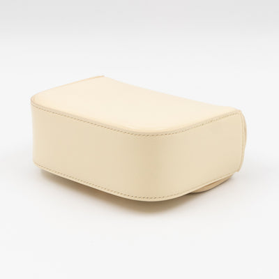 Mini Claude Shiny Soft Yellow Calfskin Leather