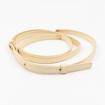 Mini Claude Shiny Soft Yellow Calfskin Leather