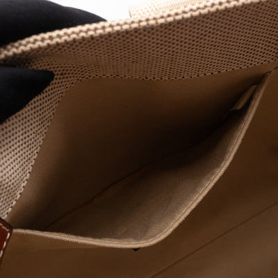 Small Woody Tote Bag Beige Brown