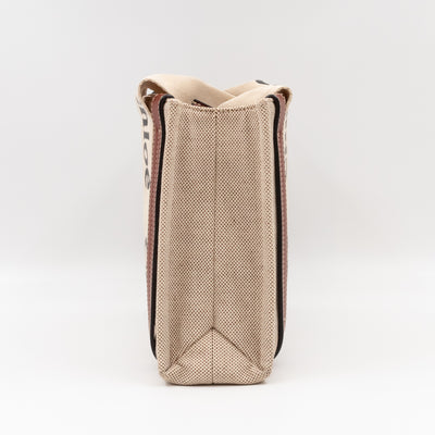 Small Woody Tote Bag Beige Brown