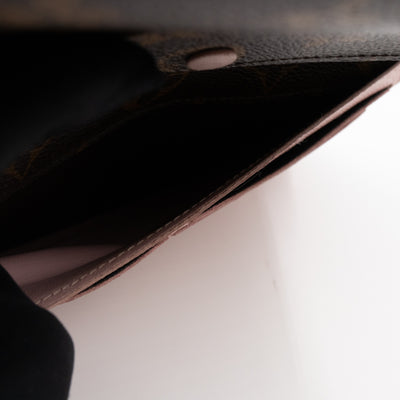 Josephine Wallet Monogram Rose Ballerine