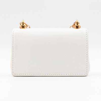 DG Girls Micro Bag White Leather