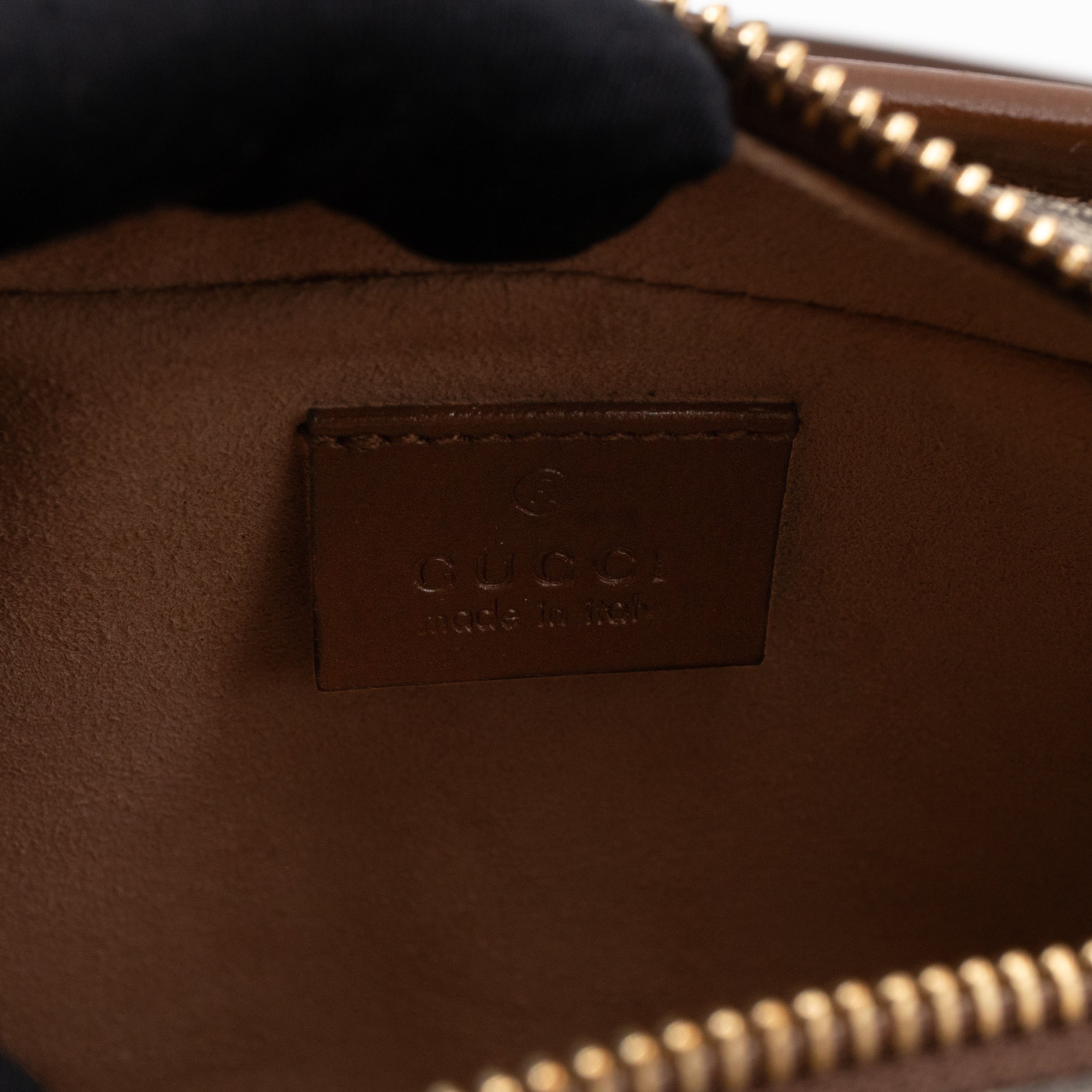 Mini Shoulder Bag with Interlocking G Brown GG Supreme