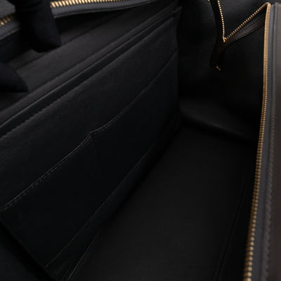 Trapeze Medium Brown & Black Leather