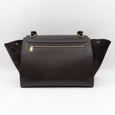 Trapeze Medium Brown & Black Leather