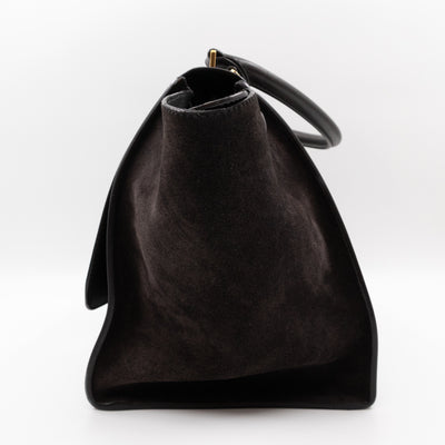 Trapeze Medium Brown & Black Leather