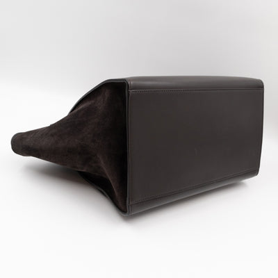Trapeze Medium Brown & Black Leather