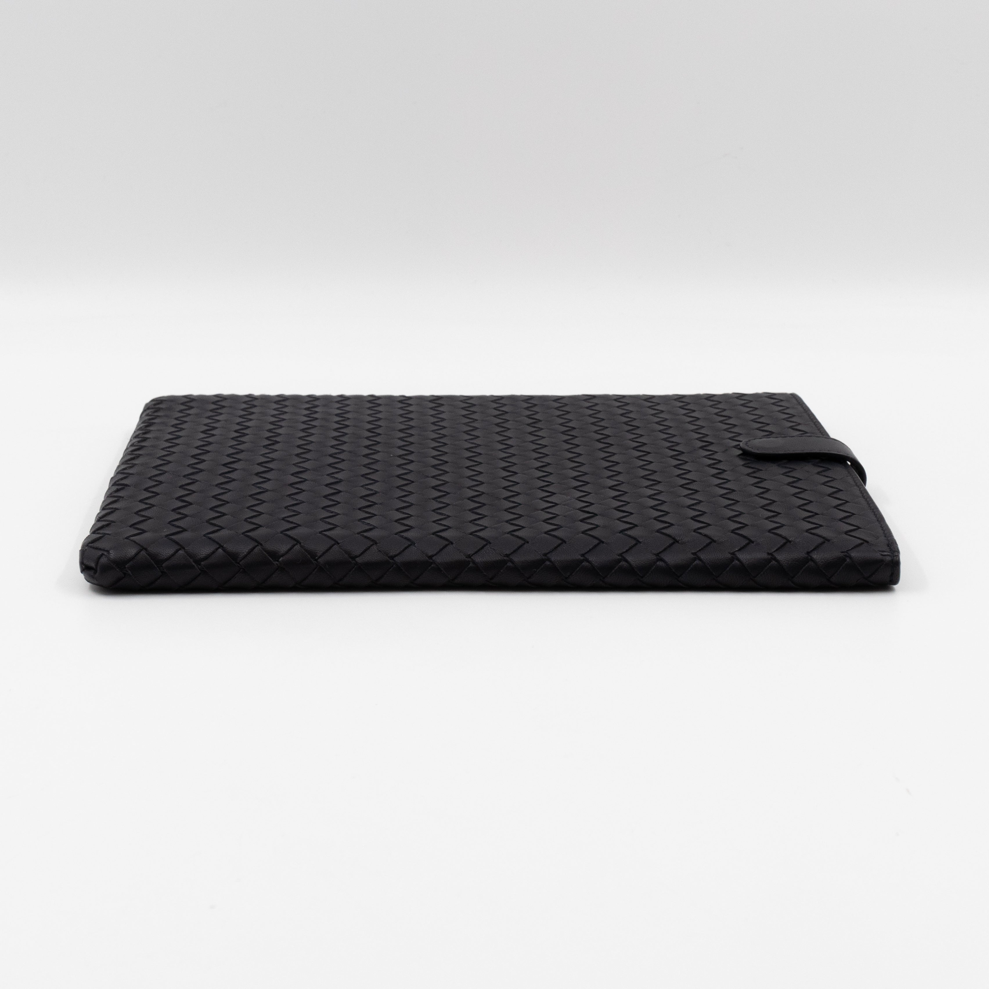 iPad Case Intrecciato Black Leather