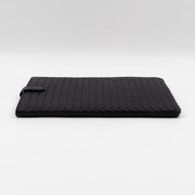 iPad Case Intrecciato Black Leather