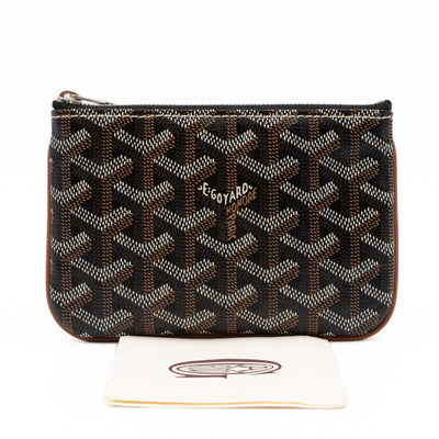 Senat Pouch Mini Goyardine Black & Tan
