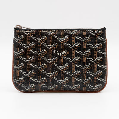 Senat Pouch Mini Goyardine Black & Tan