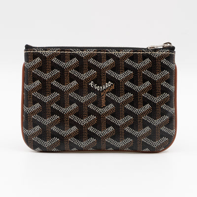 Senat Pouch Mini Goyardine Black & Tan