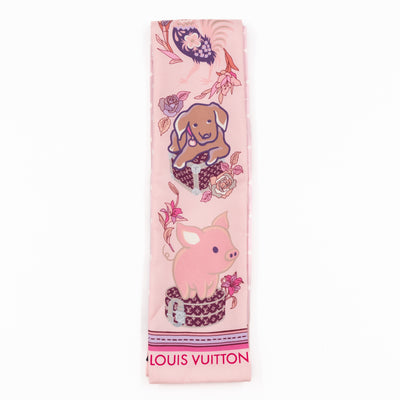 Superstition Bandeau Scarf Pink Silk