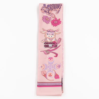 Superstition Bandeau Scarf Pink Silk