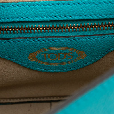 T Timeless Mini Crossbody Bag Turquoise Leather