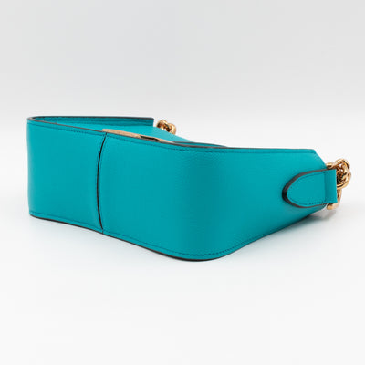 T Timeless Mini Crossbody Bag Turquoise Leather