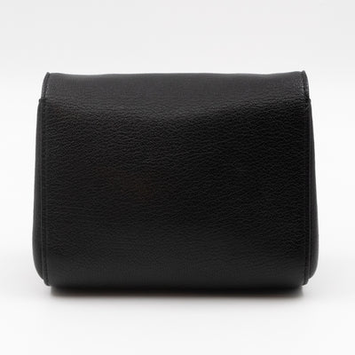Lily Mini Black Leather Light Gold