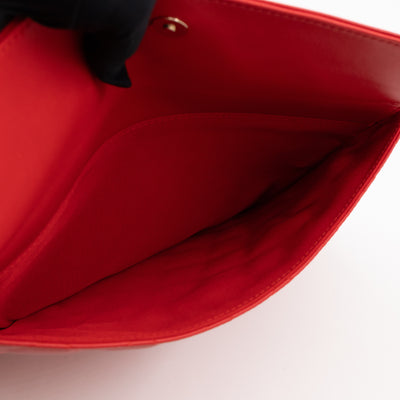 Flap O Case Red Leather