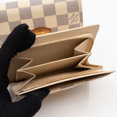 Joey Wallet Damier Azur