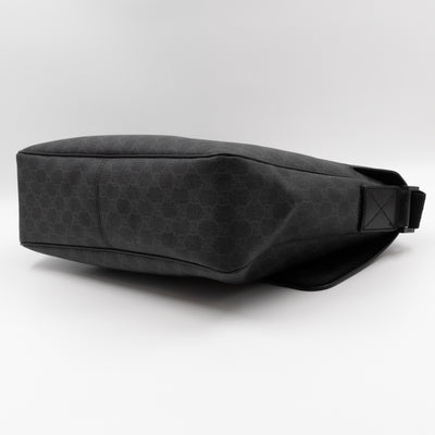 Messenger Shoulder Bag Black GG Canvas
