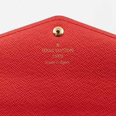 Sarah Wallet Monogram Jungle Dots Blue