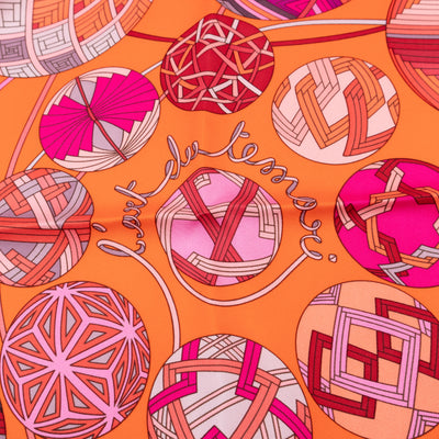 Silk Scarf 90 L'art du Temari
