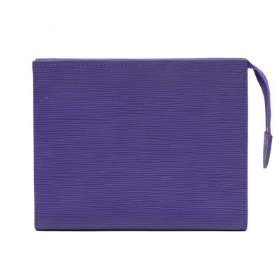Toiletry Pouch 19 Purple Epi Leather