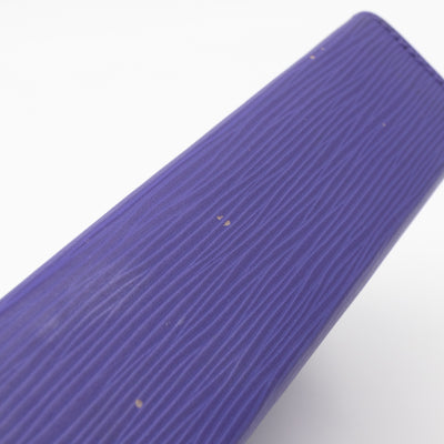 Toiletry Pouch 19 Purple Epi Leather