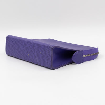 Toiletry Pouch 19 Purple Epi Leather