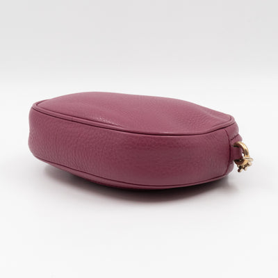 Mini Soho Chain Tassel Bag Purple Leather Gold