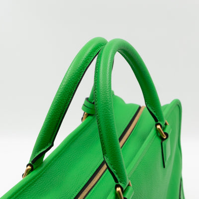 Acid Amazona 36 Handbag Green Leather