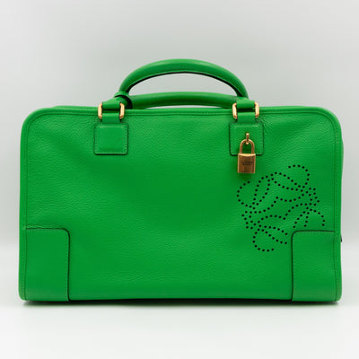 Acid Amazona 36 Handbag Green Leather