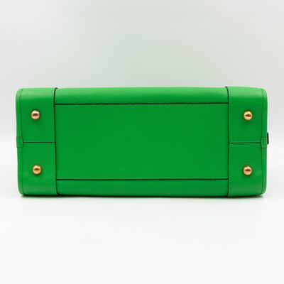 Acid Amazona 36 Handbag Green Leather