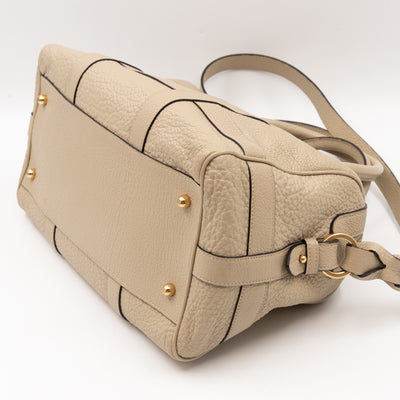 Paseo 30 Boston Bag Beige Leather