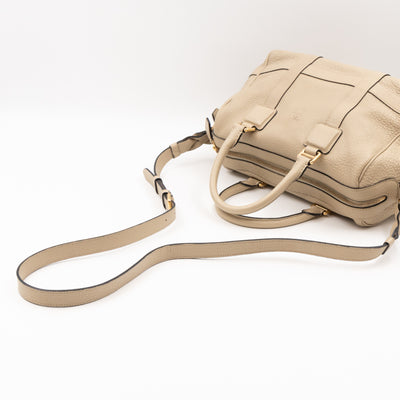 Paseo 30 Boston Bag Beige Leather