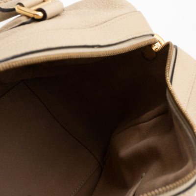 Paseo 30 Boston Bag Beige Leather