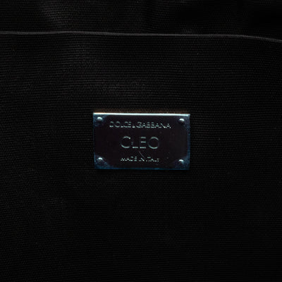 Cleo Clutch Bag Graffiti Black Leather