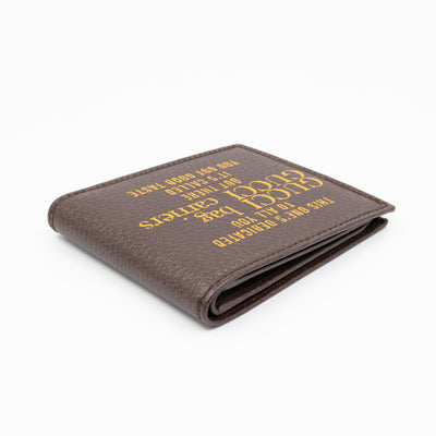 Gucci 100 Bi-Fold Wallet Brown Leather