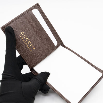 Gucci 100 Bi-Fold Wallet Brown Leather