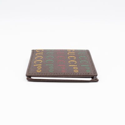 Gucci 100 Bi-Fold Wallet Brown Leather