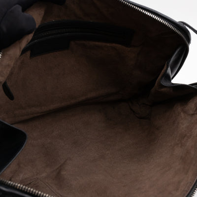 Large Nodini Messenger Intrecciato Black