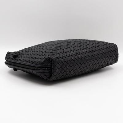 Large Nodini Messenger Intrecciato Black