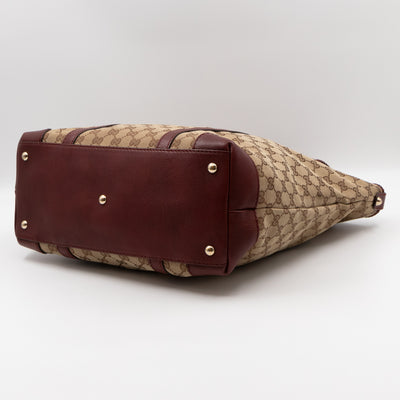 Marrakech Large Tote Bag GG Canvas Burgundy
