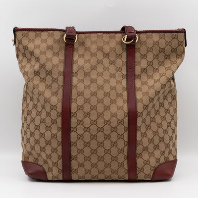 Marrakech Large Tote Bag GG Canvas Burgundy