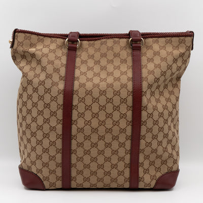 Marrakech Large Tote Bag GG Canvas Burgundy