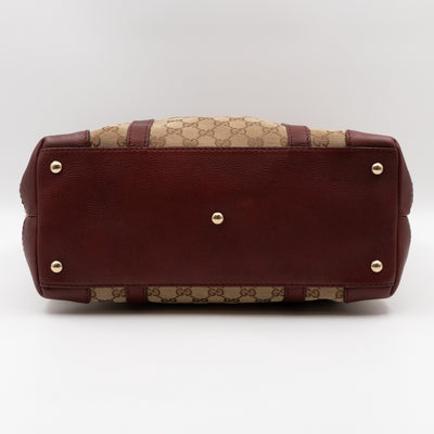 Marrakech Large Tote Bag GG Canvas Burgundy